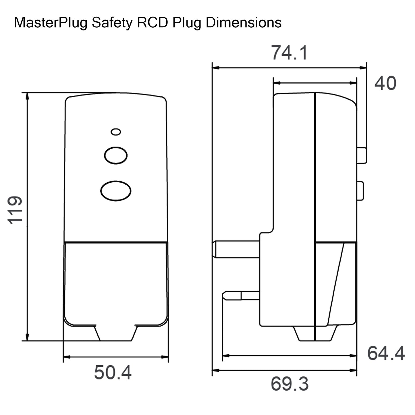 MasterPlug Safety RCD Plug