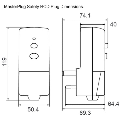 MasterPlug Safety RCD Plug