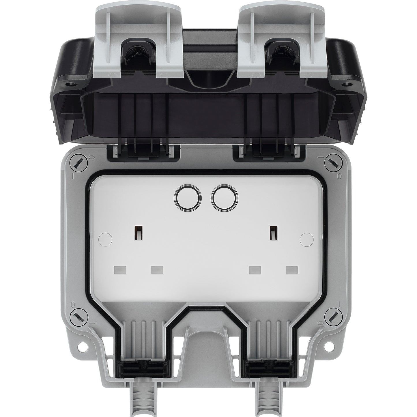Masterplug Wi-Fi Controlled Storm-Weatherproof Power Socket - Open