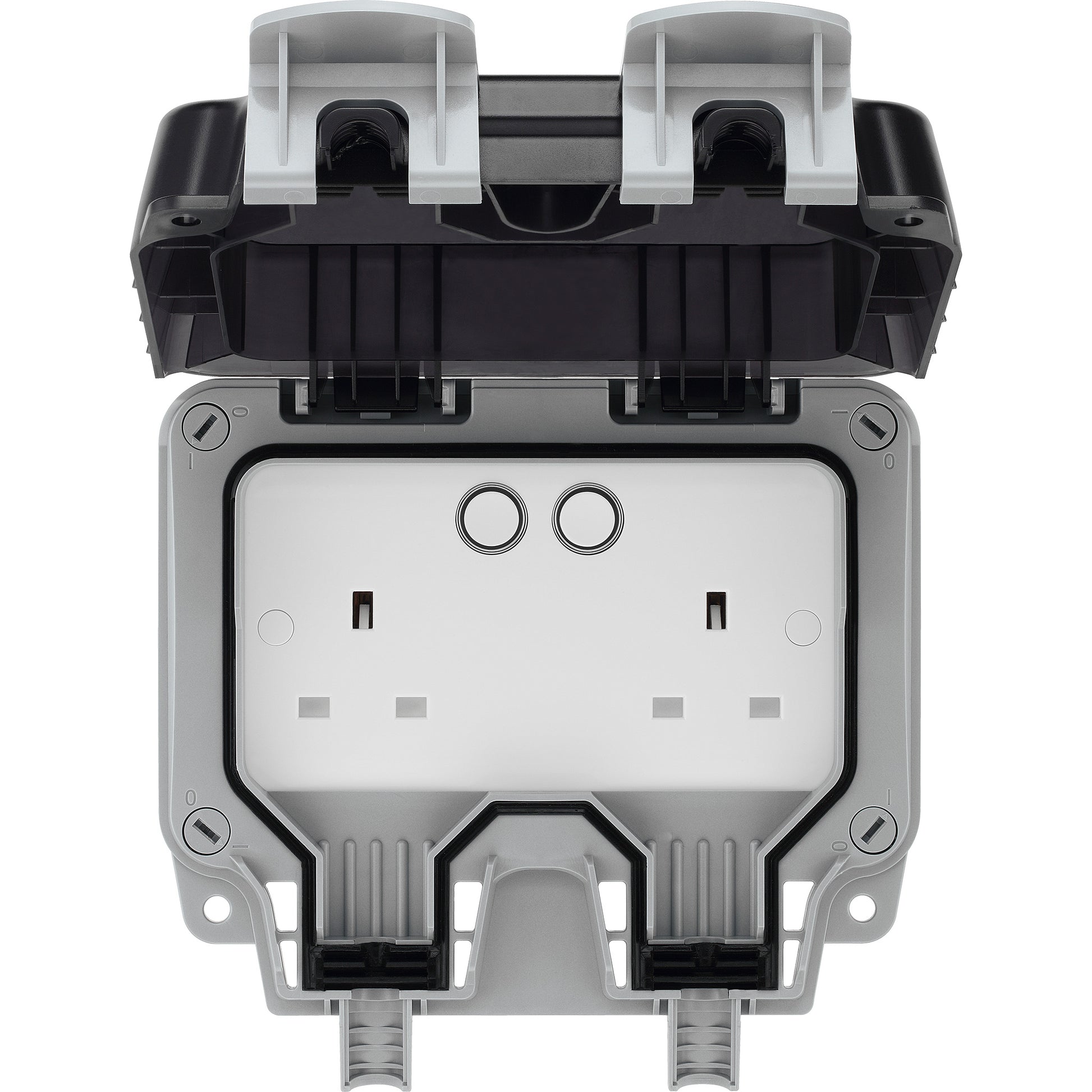 Masterplug Wi-Fi Controlled Storm-Weatherproof Power Socket - Open