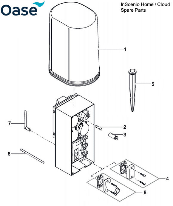 Oase InScenio Home / Cloud Spare Parts Exploded Diagram