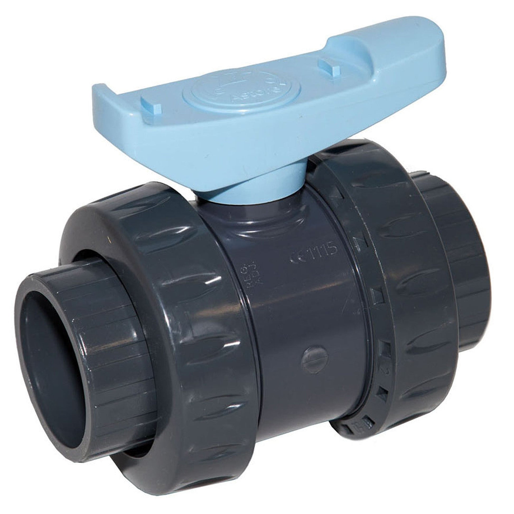 1½ inch Solvent Weld Double Union Ball Valve - Image 1