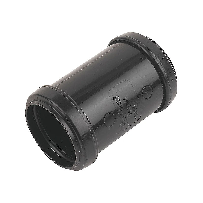 1½ inch Lotus Rigid Pipework Push Fit Union (Black) - Image 1