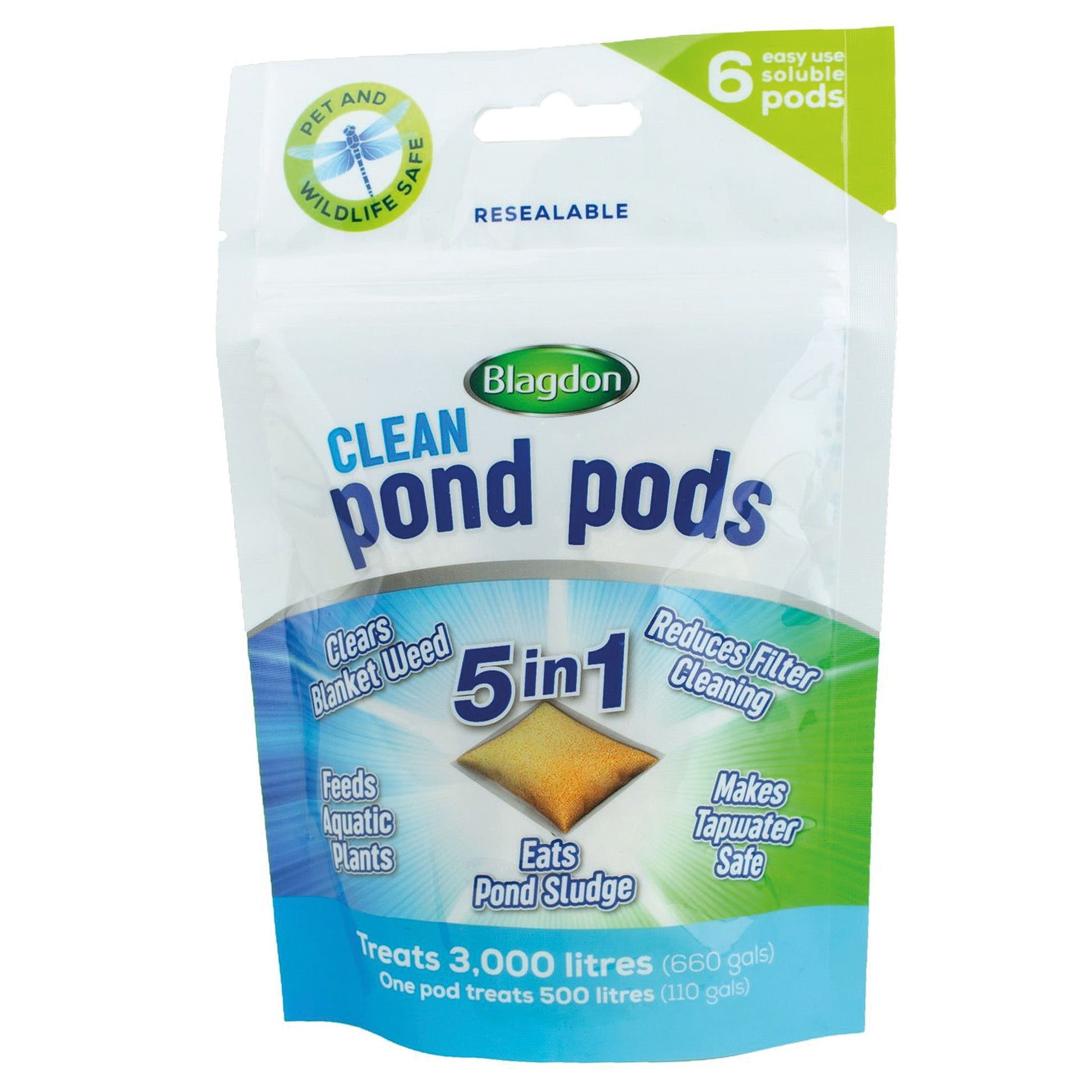 Blagdon Clear Pond Pods - All In One Treatment - 6 Pack - Image 1