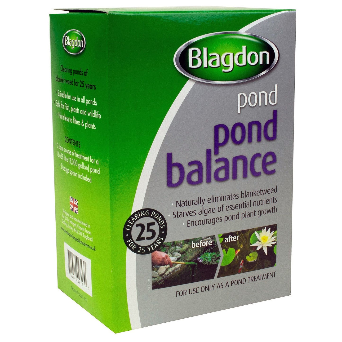 Blagdon - Pond Balance - 1557g - Treats 9000 G / 40900 L - (3 x 3000 G / 13600 L) - Image 1