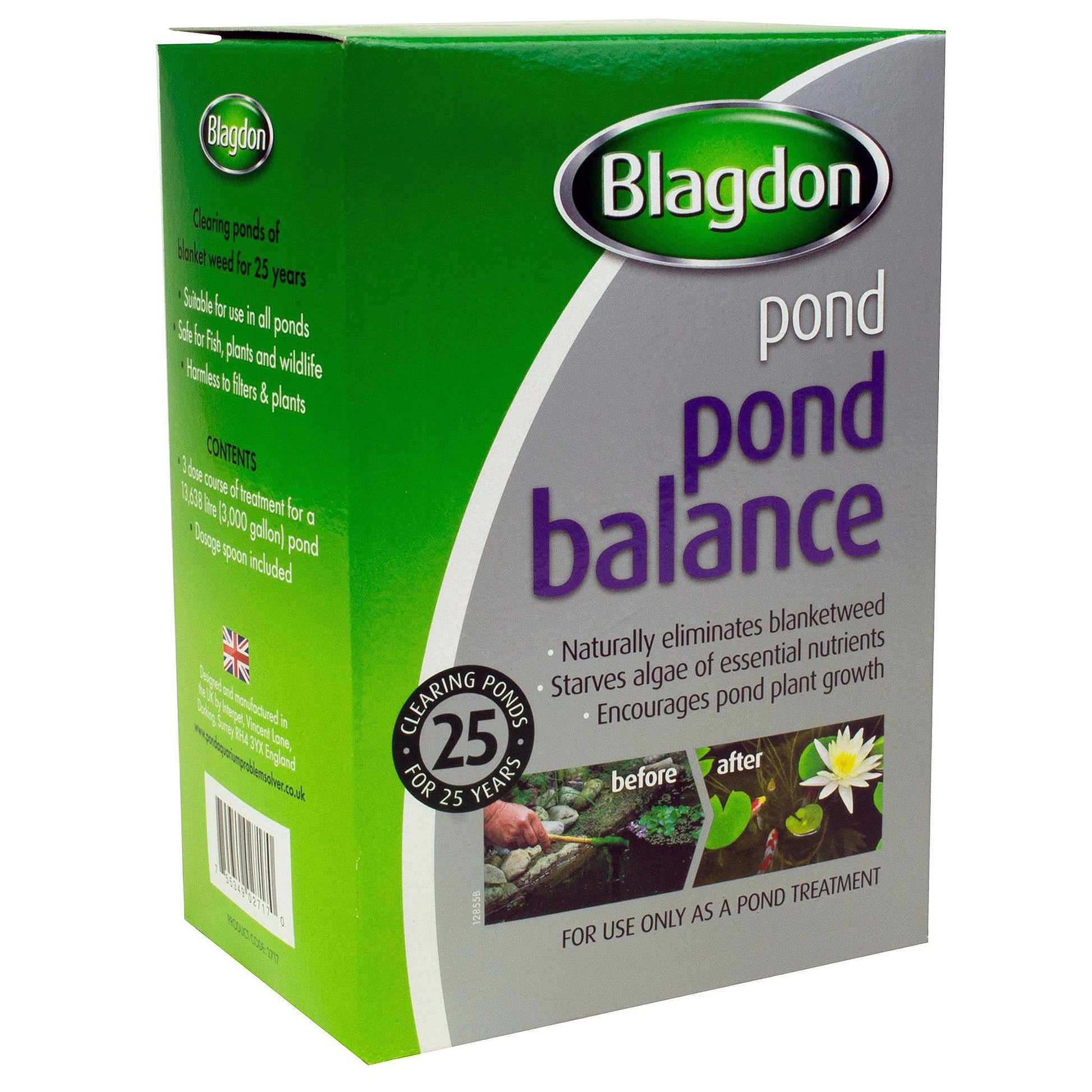 Blagdon - Pond Balance - 1557g - Treats 9000 G / 40900 L - (3 x 3000 G / 13600 L) - Image 1