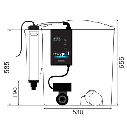 Evolution Aqua EazyPod UV Automatic - Grey Pond Filter - Image 4