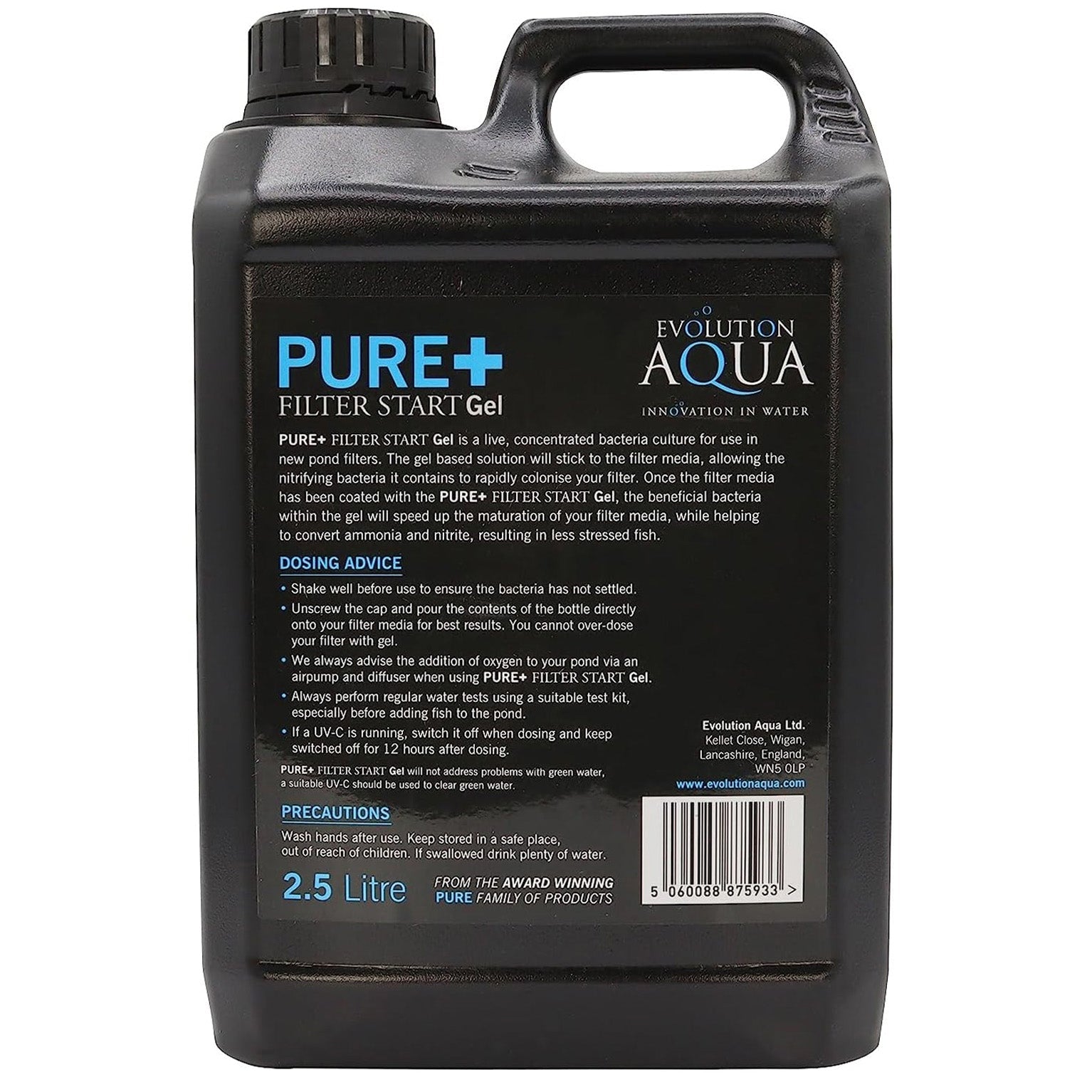 Evolution Aqua - Pure Plus Filter Start Gel - 2.5 Litre - Image 2