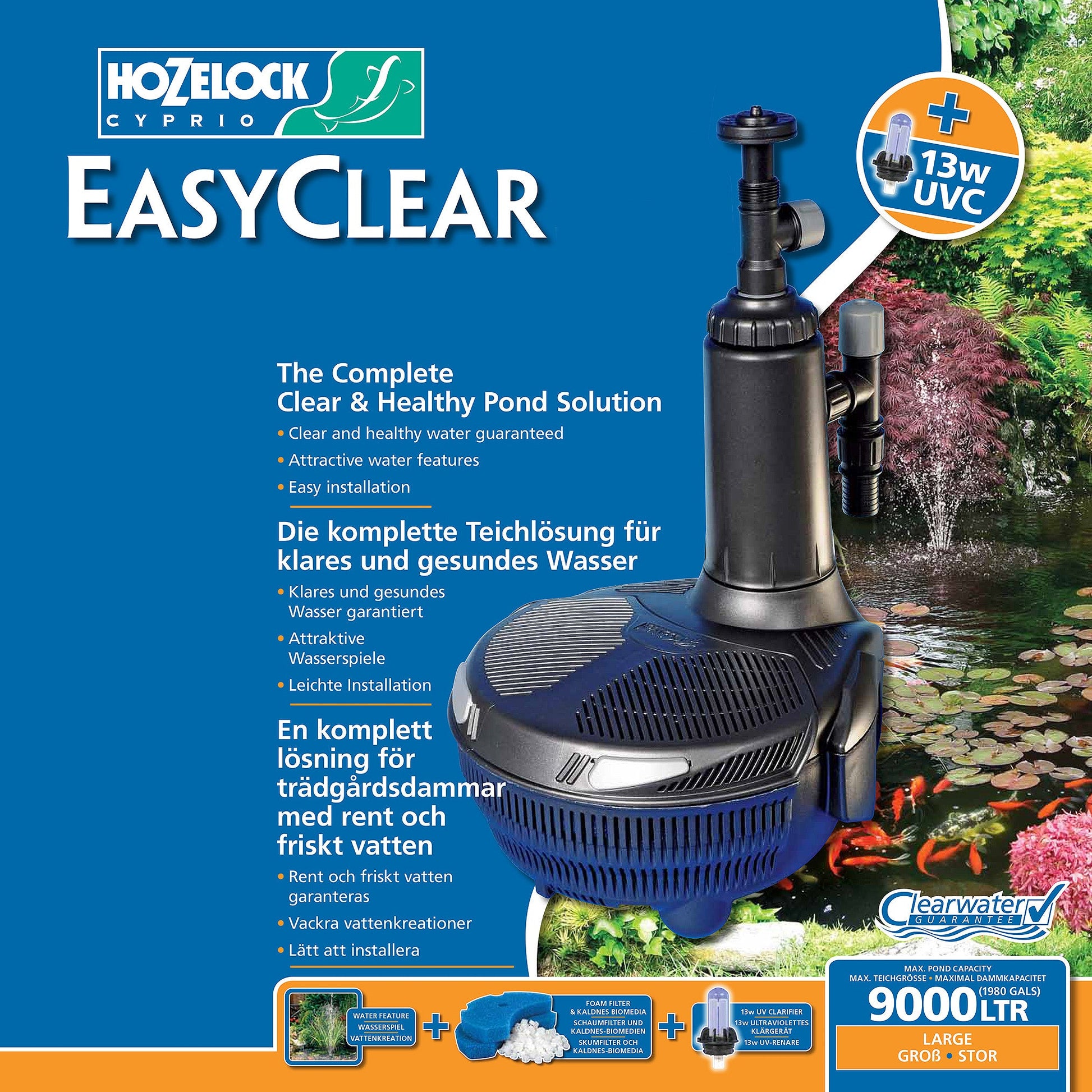 Hozelock EasyClear 9000 Pond Filter (was HZC117) - Image 2