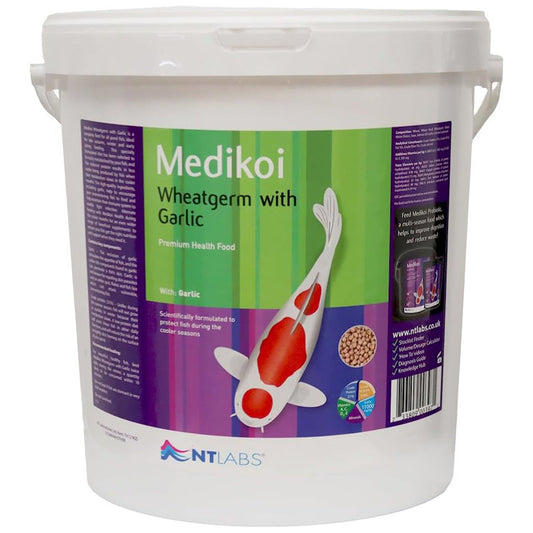 NT Labs MediKoi  Wheatgerm With Garlic Fish Food (6mm) - 10Kg - Image 1