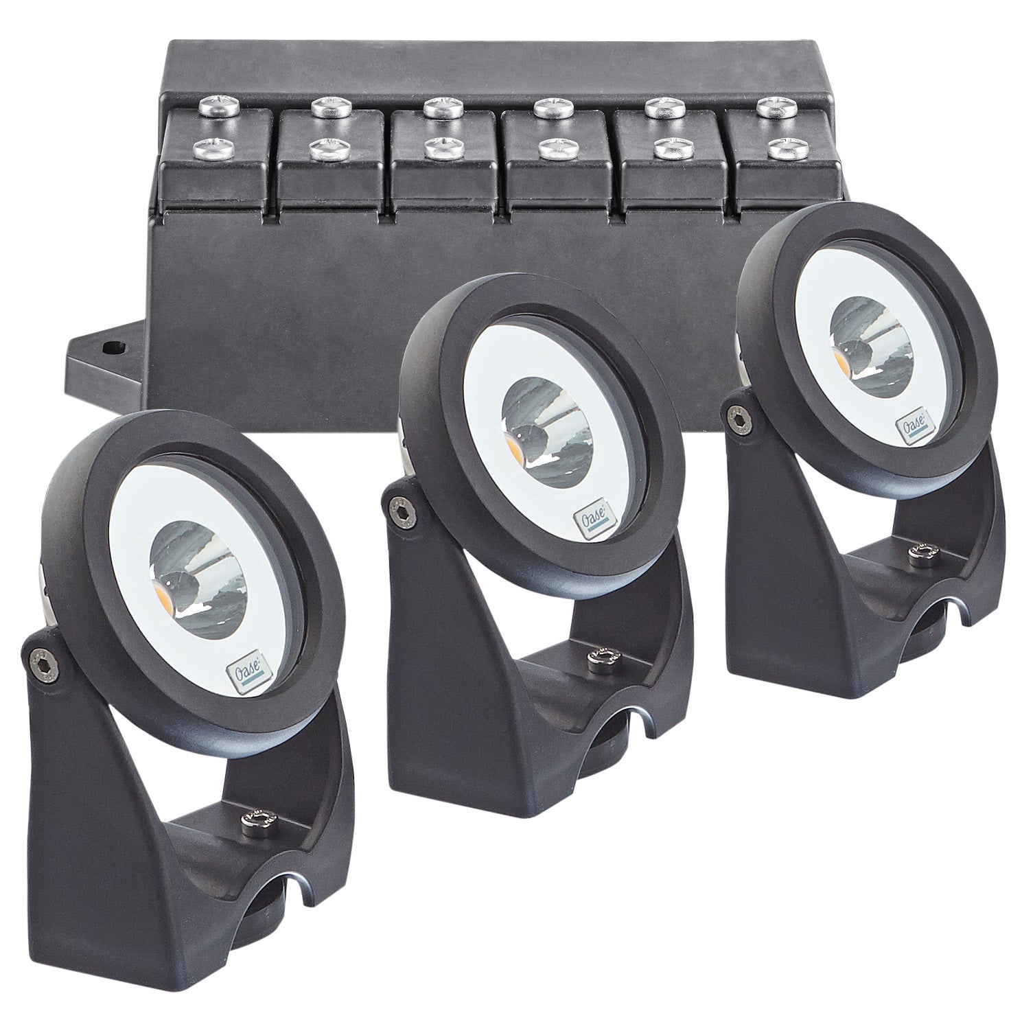 Oase LunAqua LED - Floating Fountain Illumination - White (3 Light Set) for PondJet / AirFlo / MIDI / MAXI Fountains - Image 1