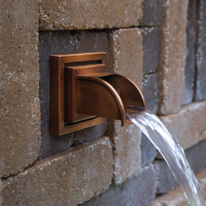 Oase Mantova - Copper Wall Water Spout (Square) - Image 2