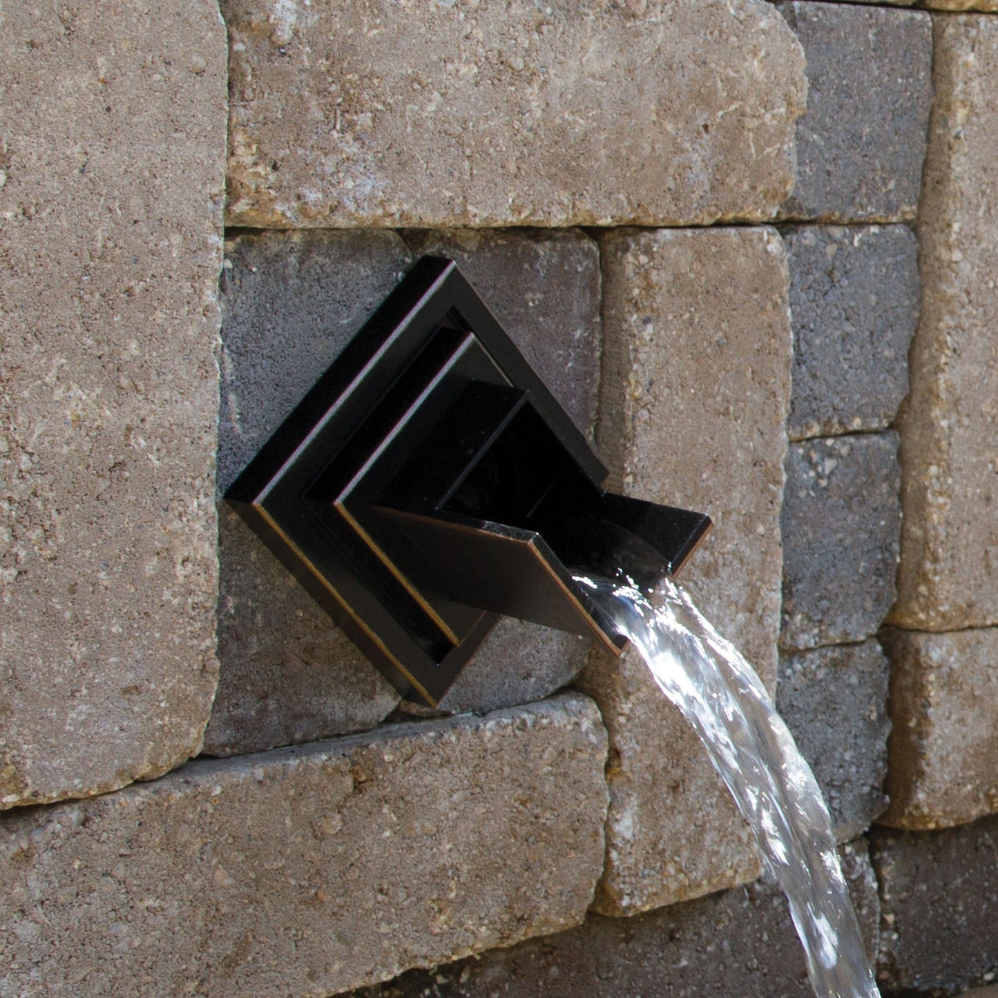 Oase Verona - Bronze Wall Water Spout (Rhombus) - Image 2