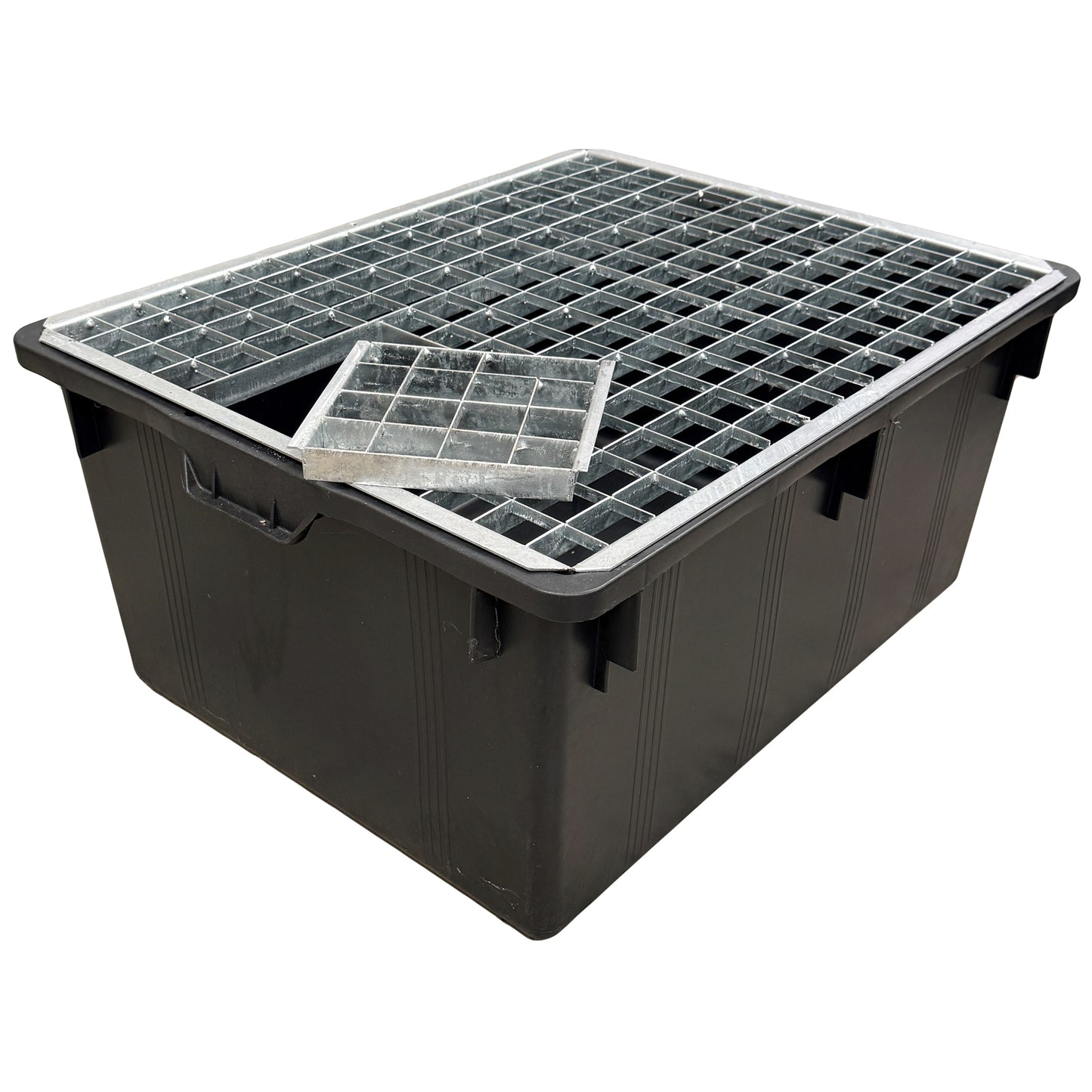 Rectangular 3 Sump and Grid with Insert