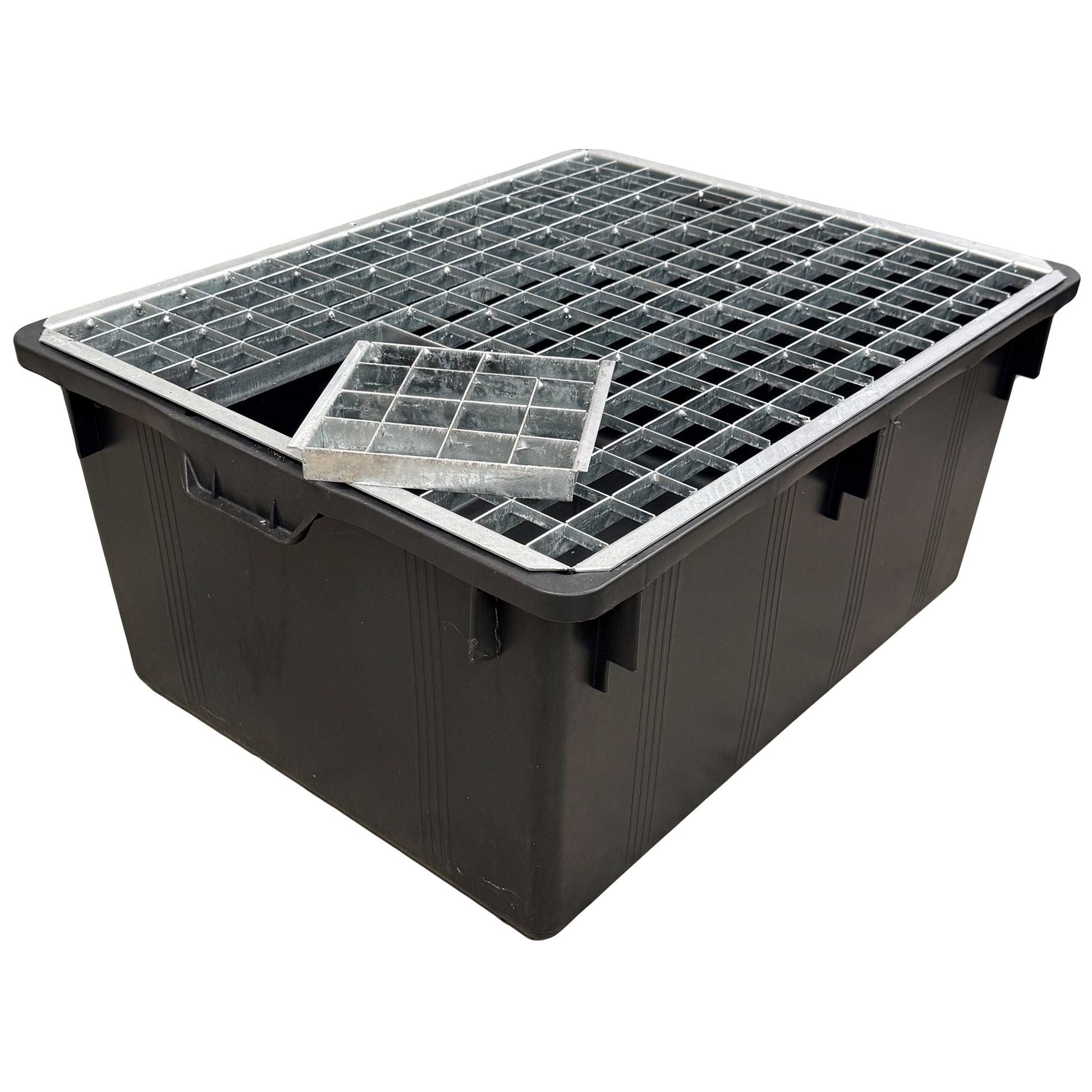 Rectangular 3 Sump and Grid with Insert