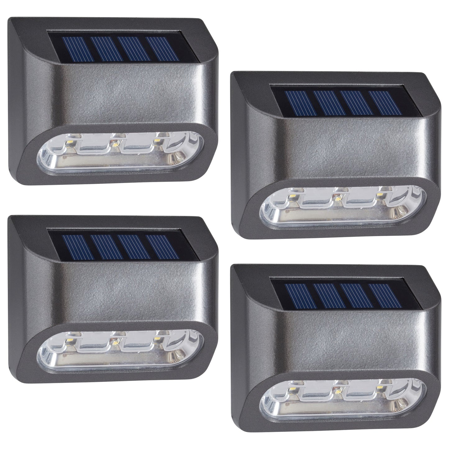 Smart Solar - Premier Solar Fence, Wall or Post Light (10 Lumens) - Pack of 4 - Image 1