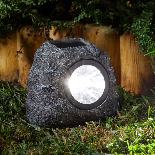 Smart Solar - Granite Solar Rock Spotlights (3 Lumens) - Pack of 4 - Image 2