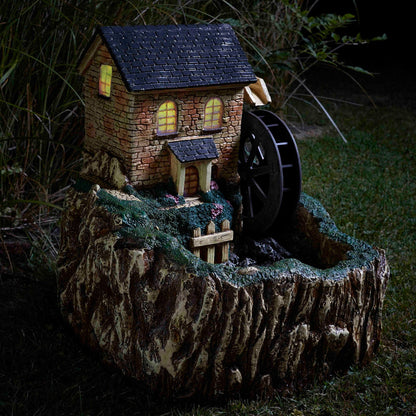Smart Solar - Solar Water Mill Water Feature with Lights - Image 4