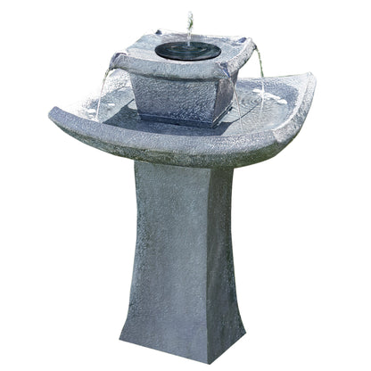 Smart Garden Products - SMW087  - Pagoda - Round Solar Fountain - 1170529 - Pic1