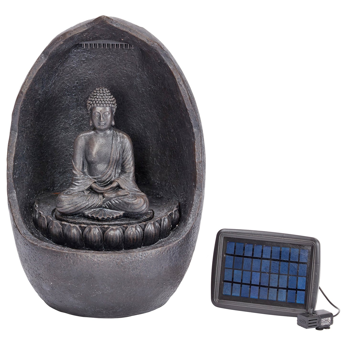 Smart Solar - Buddha Hybrid Solar Power Water Feature - Image 1