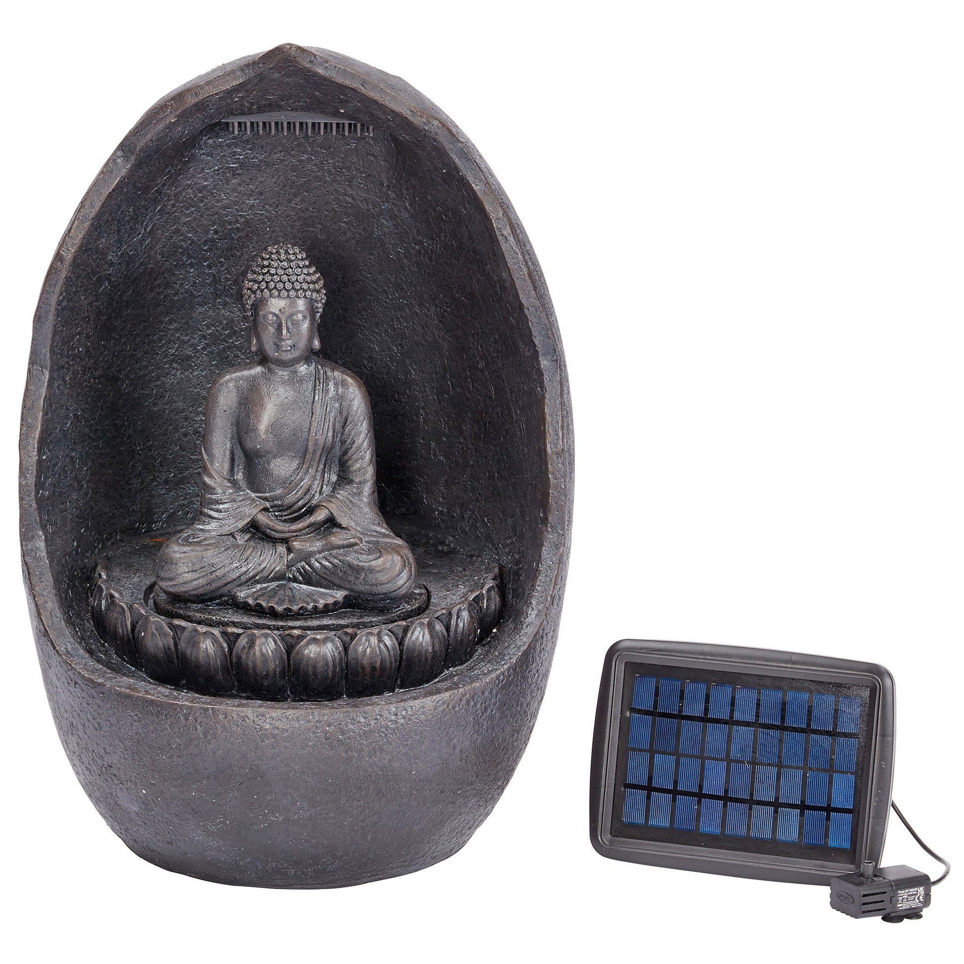 Smart Solar - Buddha Hybrid Solar Power Water Feature - Image 1