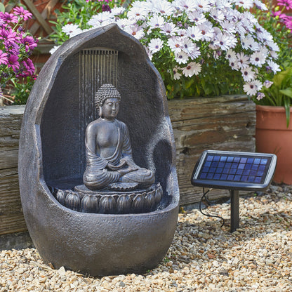 Smart Solar - Buddha Hybrid Solar Power Water Feature - Image 2