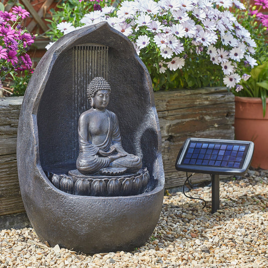 Smart Solar - Buddha Hybrid Solar Power Water Feature - Image 2