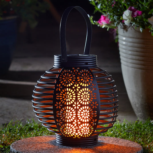 Smart Solar - Ferrara Flaming Solar Lantern - Image 3