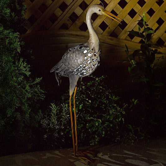 Smart  Solar  Solar  Silhouette  Heron  Light - Picture 1