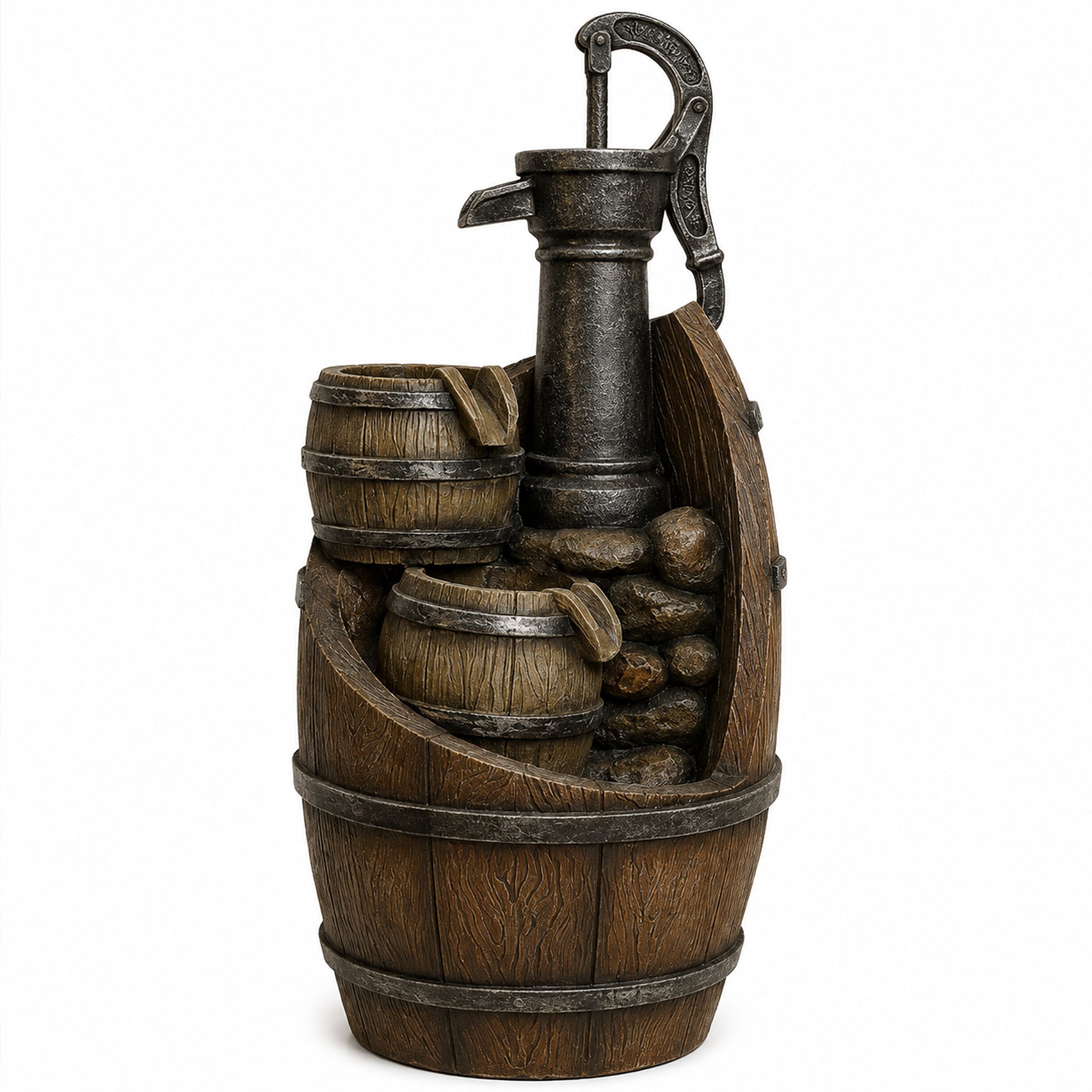 Smart Solar - Whisky  Barrels Solar Water Feature - Picture 3