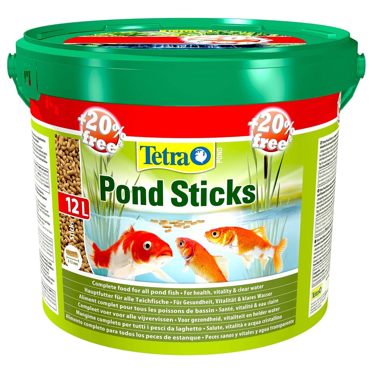 Tetra - Floating Pond Sticks - 1.20 Kg (10L) Bucket + 20% Free - 1440g (12L) - Image 1