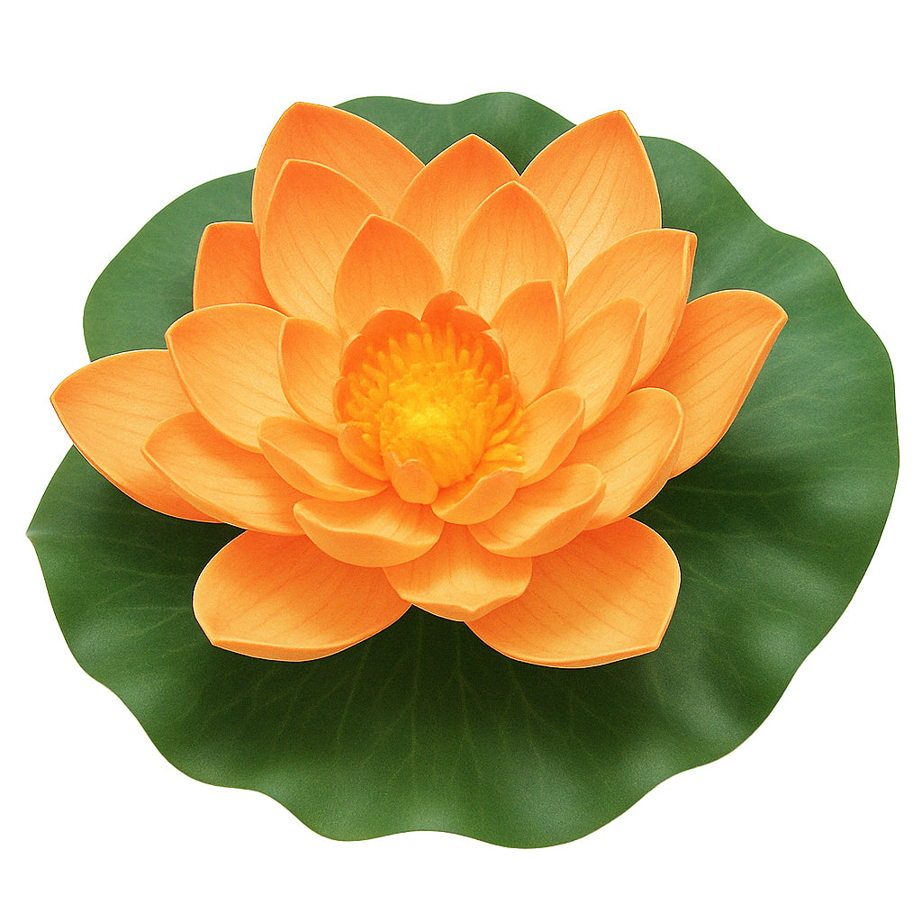 Velda Orange Artificial Floating Lily