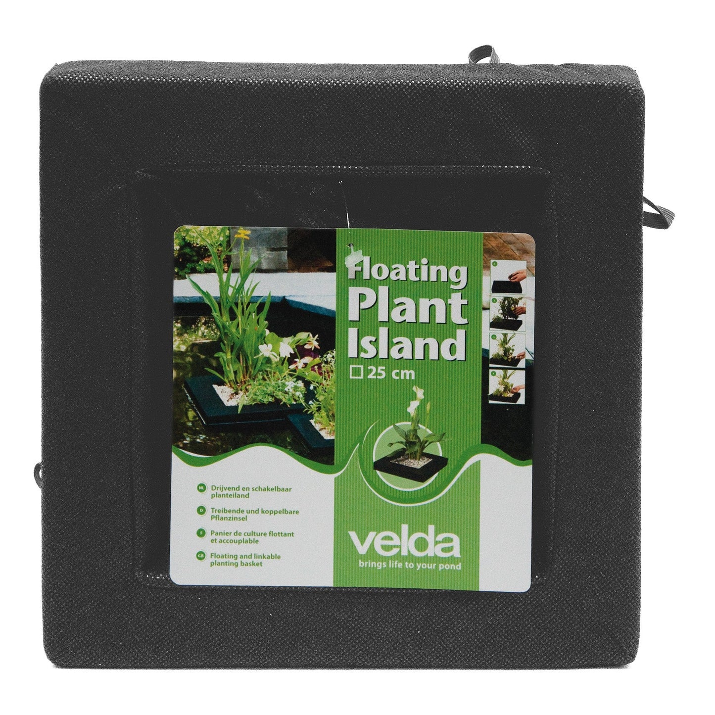Velda - Small Square Floating Island Planting Basket - 250mm x 250mm - Image 1
