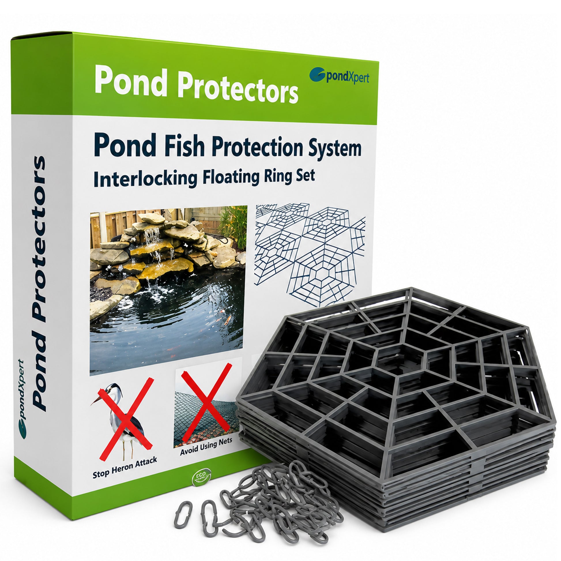 PondExpert - Floating Pond Protectors - 30 Ring Pack - Picture 1