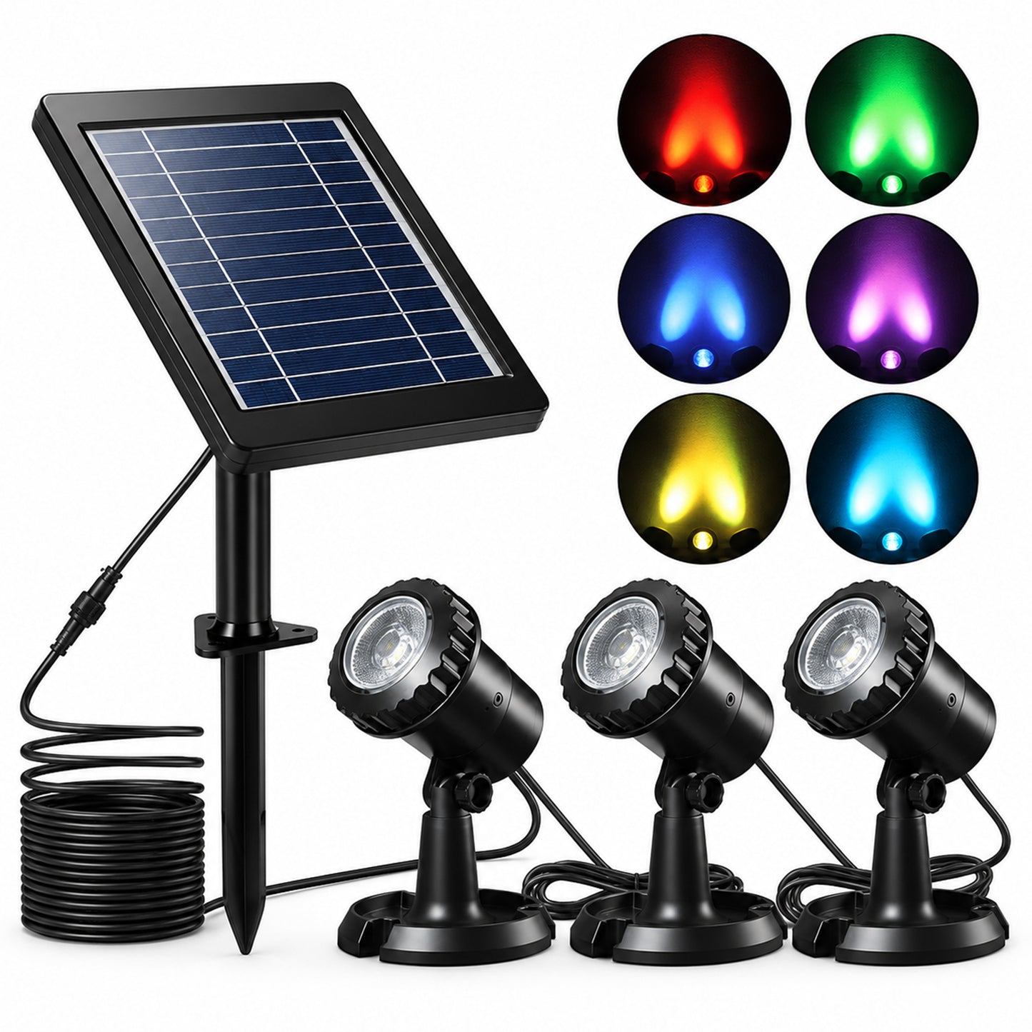 PondXpert - Solar RGB Sublight Super 3 Light Set
