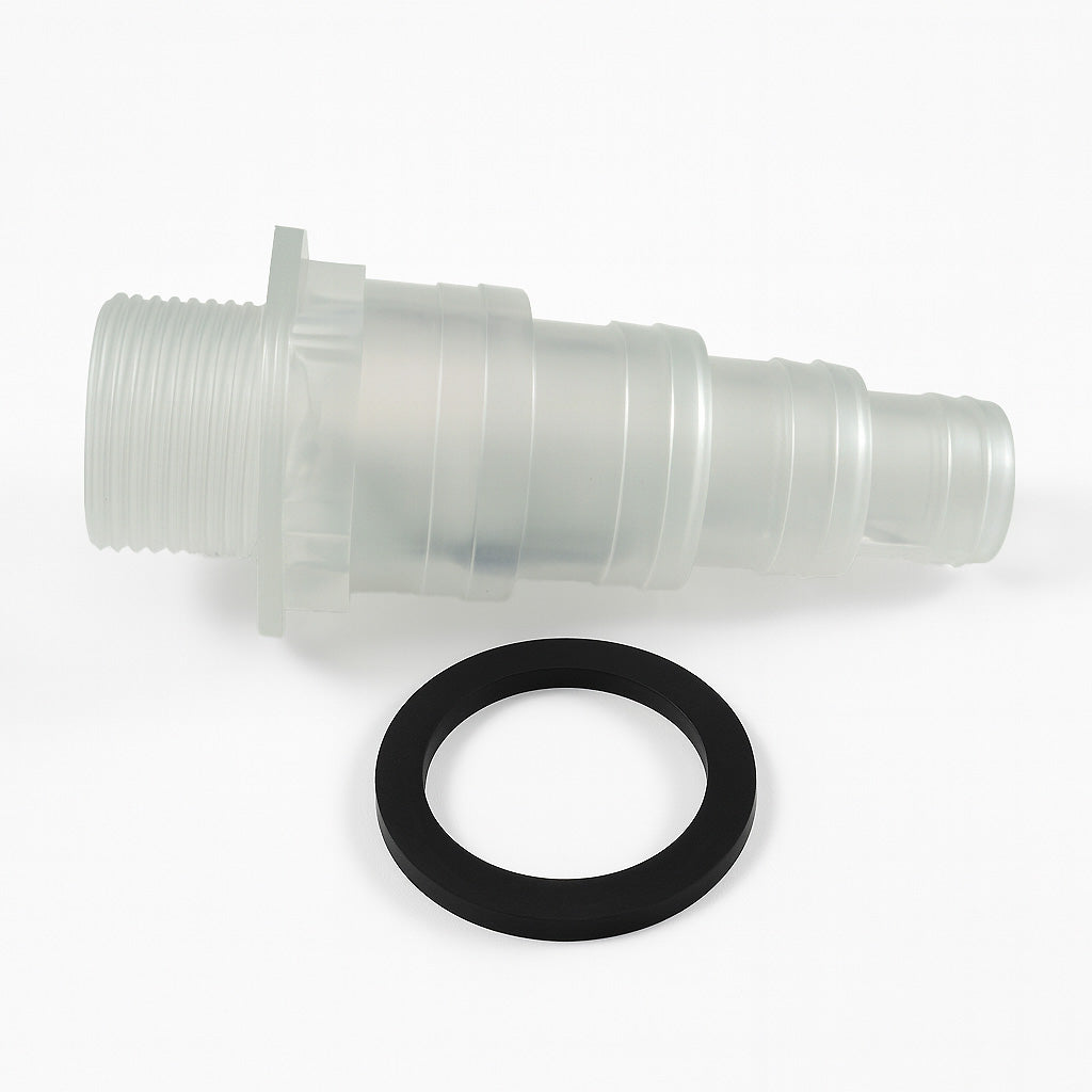 Lotus Hosetail - 25mm (1 Inch) BSP Male Thread (32mm on outside of thread) and Washer