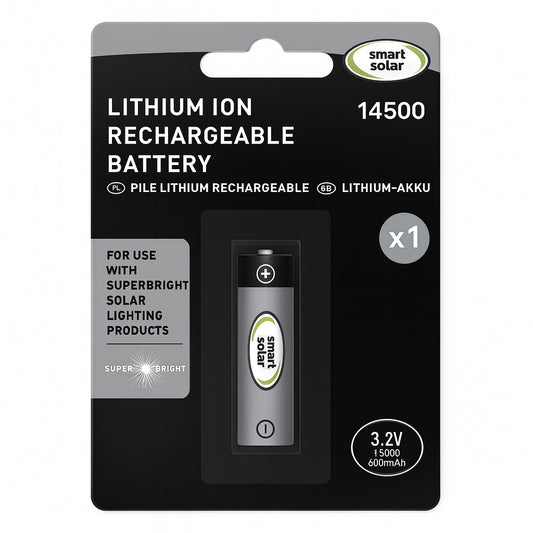 Smart Solar - 3.2V li-ion 14500 600mAh Rechargeable Battery