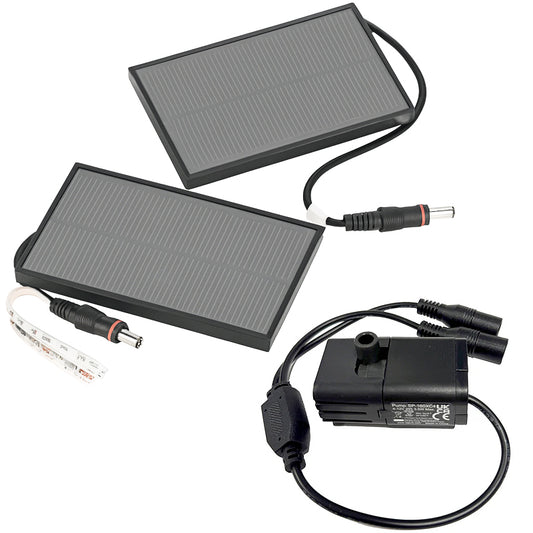 Smart Solar Twin Solar Pump and Panel Set for Umbrella Fountains SF0W6S and SP-160XC4