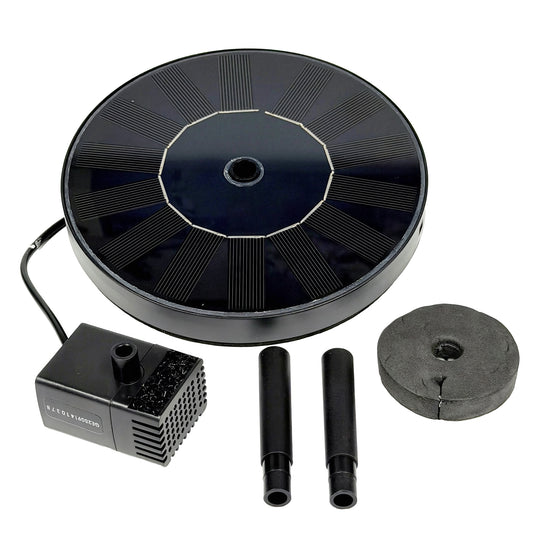 Replacement Smart Solar Upgraded - 4w Round Bird Bath Solar Pump and Panel Kit - 1260014-G