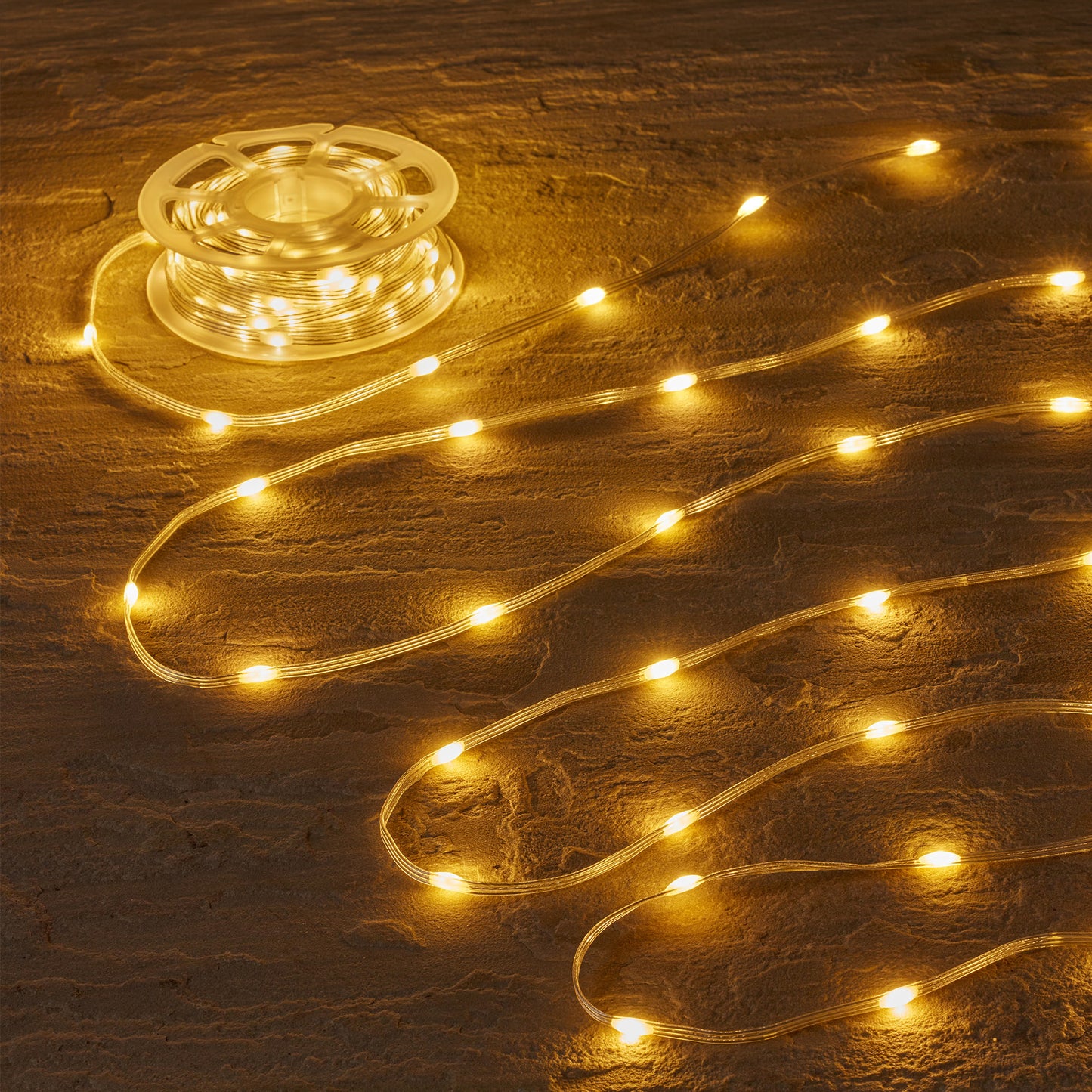 Smart Solar TwoTone Rechargeable String Lights - Warm White