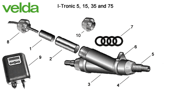 Velda I-Tronic Spare Parts Exploded Diagram