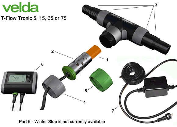 Velda T-Flow Tronic Spare Parts Exploded Diagram