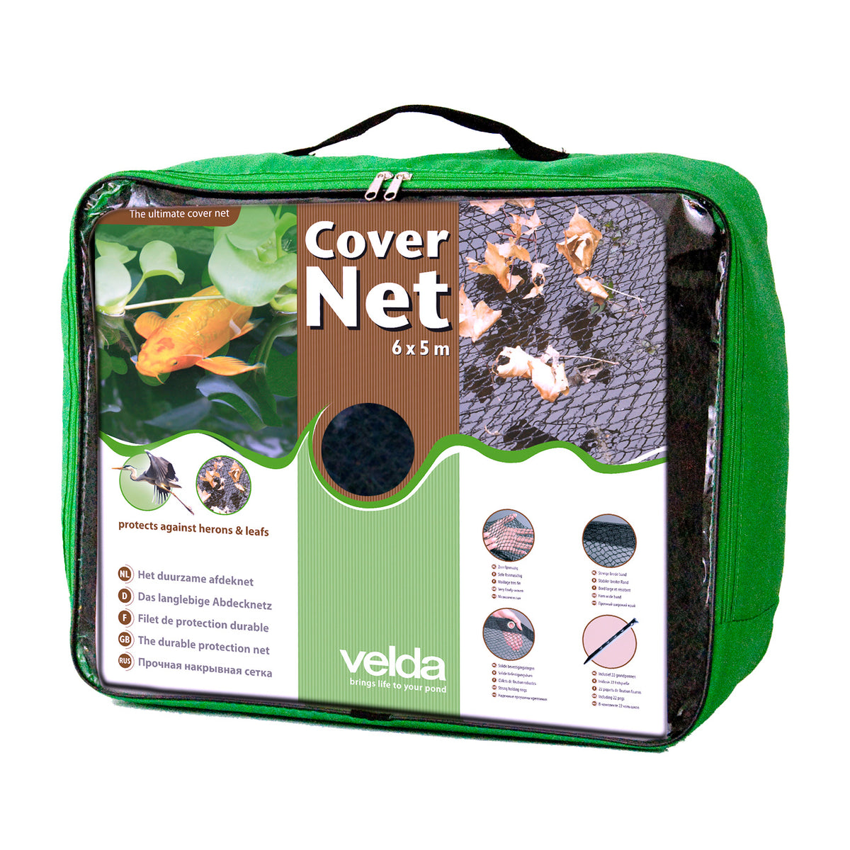 Velda - Premium Cover Net - 6m x 5m with  22 pegs