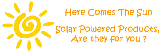 Solar Powered Products Banner